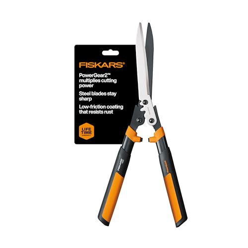 Fiskars 23" PowerGear2 Garden Hedge Shears, Hedge Clippers, 10" Blades - style: 23" PowerGear2