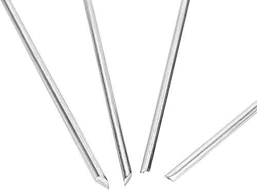 4 Inch Galvanized Landscape Staples 60 Pack 11 GaugeGarden Stakes Heavy-Duty Sod Pins Anti-Rust Fence Stakesfor Weed Barrier Fabric Ground Cover Dripper Irrigation Tubing Soaker Hose