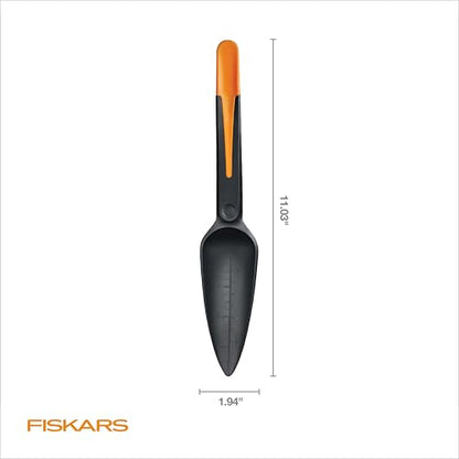 Fiskars 4-in-1 Seed Planting Garden Trowel and Seed Sower Tool