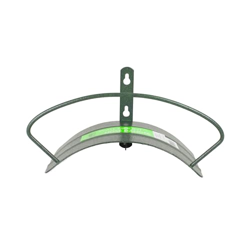 Yard Butler Heavy Duty Wall-Mounted Hose Hanger - Classic Design, Green - color: Weathered Green, size: 5/8"