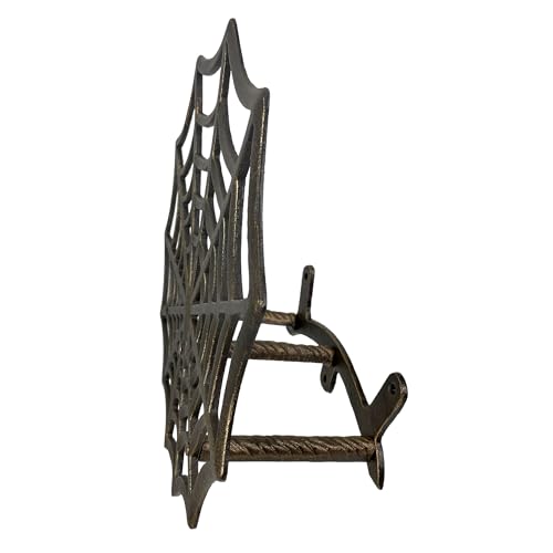 Zeckos Garden Hose Holder Spider Web 14 Inch Cast Iron Bronze - color: Spider Web - Bronze