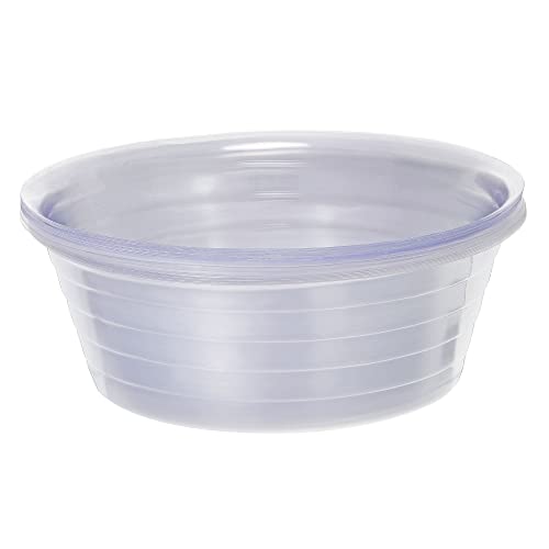 MECCANIXITY Plant Pot Saucer 11 Inch Plastic Round Flower Drip Tray for Indoor Outdoor, Clear Pack of 20 - size: 28x9.5cm