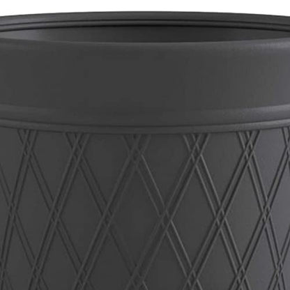 Suncast 4 Pack 14" x 12" Round Resin Decorative Weatherproof Outdoor Hideaway Standard Garden Hose Storage Pot with Drainage Holes, Gray - size: 4 Pack