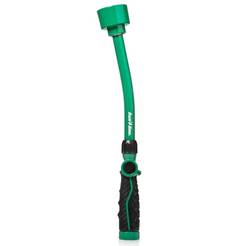 Rain Bird TCNZLWAND16 Watering Wand Garden Hose Nozzle, 16 Inch - Thumb Flow Control, Shower Spray Pattern, Comfort Grip, 3/4 in. GHT for Plants, Flower Beds & Outdoor Cleaning - Green and Black - size: Shower Pattern