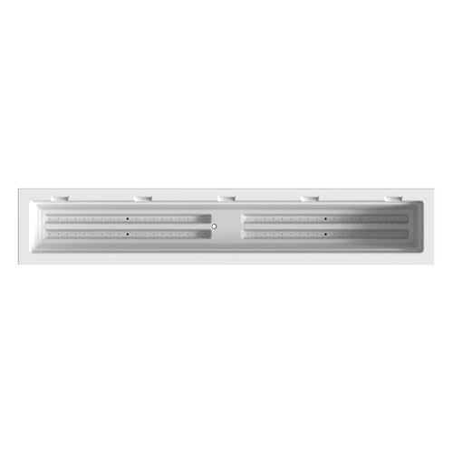 Mayne Fairview 60in Self-Watering Rectangular Window Box Planter, White - color: White, size: 60in