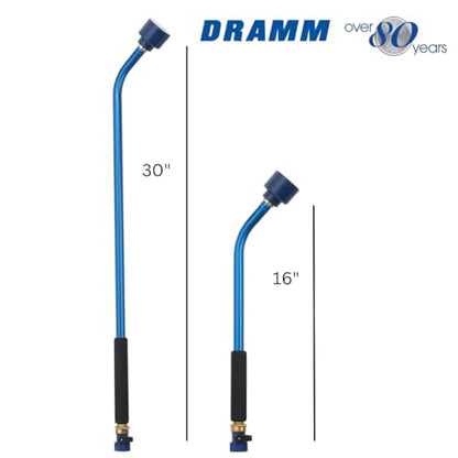 Dramm Sunrise Soft Rain Watering Spray Wand – 16” Long, Green – Gentle Full-Flow Spray with Shut-Off Valve & 8” Foam Grip – Lightweight & Durable for Gardens, Hanging Baskets & Planters - color: Green, size: 16 Inches