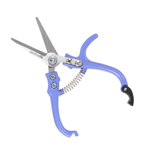 Southside Garden Scissors – Lightweight Pruning Shears for Houseplants, Indoor & Outdoor Gardening Tool, High-Carbon Steel Blades with Safety Lock