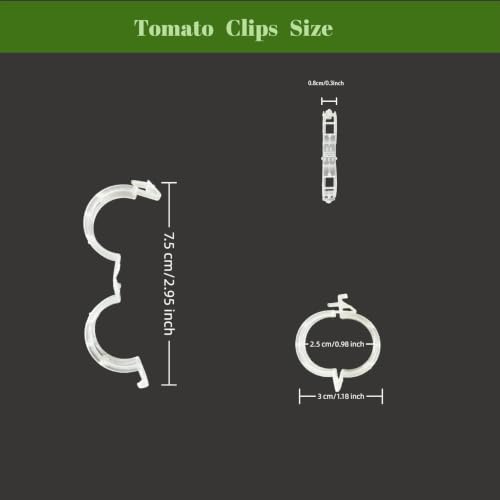 Plant Fixing Clips — Gardening Vine Support Buckles — Suitable for Tying the Stems of Climbing Plants (e.g., Tomatoes, Cucumbers)