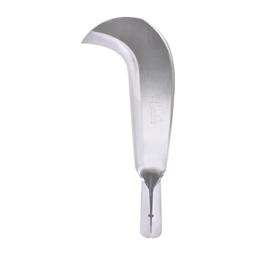 360mm Stainless Steel Scimitar Billhook Brush Clearing Sickle - size: 1pce 13.39in/340mm Stainless steel Scimitar