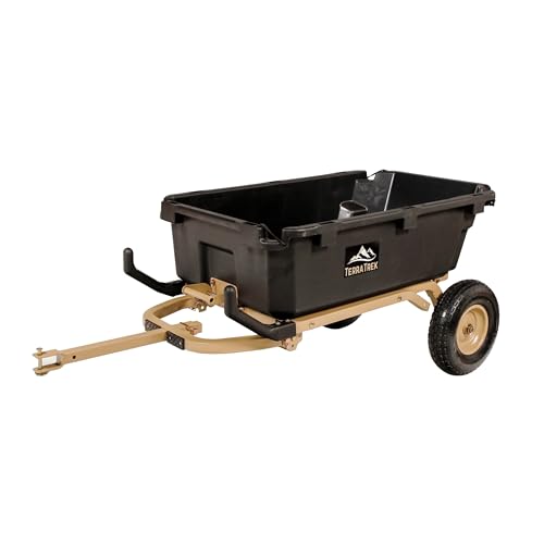 7 Cu. Ft. Garden Cart, 2-in-1 Wheelbarrow, 600 lb Capacity - size: 13" No-Flat Tire