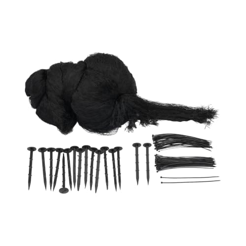 1" Square Mesh Bird Netting, Black Nylon Anti Bird Netting(98.43×49.21ft) - size: 98.43×49.21ft