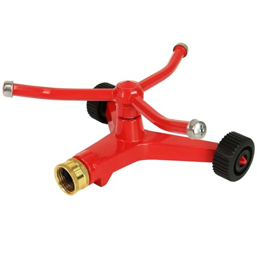 Chapin 4986: 3-Arm Rotary Sprinkler, 360 Degree Automatic for Small Gardens and Lawns, Up to 45ft Coverage Area, Red - style: 3-Arm Rotary Sprinkler
