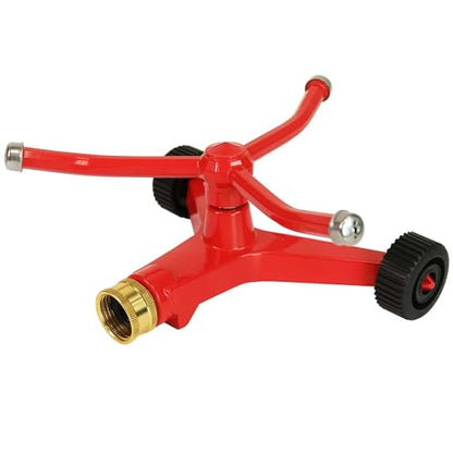 Chapin 4986: 3-Arm Rotary Sprinkler, 360 Degree Automatic for Small Gardens and Lawns, Up to 45ft Coverage Area, Red - style: 3-Arm Rotary Sprinkler