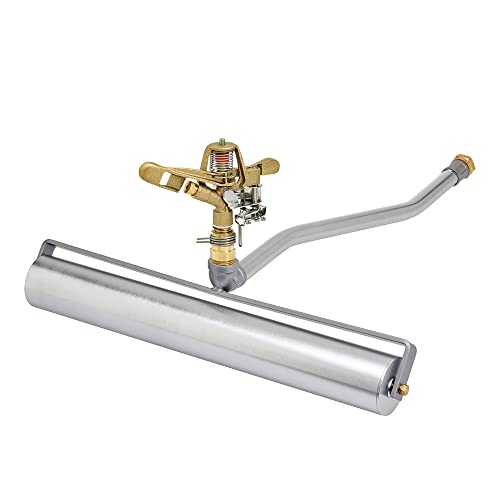 Underhill RollerPro 22-Inch Portable Sprinkler System Base with 3/4-Inch Part Circle Brass Impact Sprinkler, 1-Inch FHT x 1-Inch FPT, A-RP221-SI075P - size: 3/4", style: Part Circle