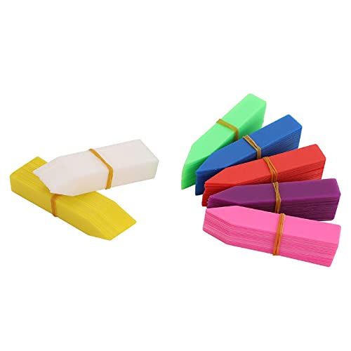 SagaSave 100Pack Plant Labels Waterproof Plant Tags Reusable Plant Markers for Garden Nursery Vegetable Seed Pot 2" Yellow - color: Yellow 5*1cm/1.97"*0.39"