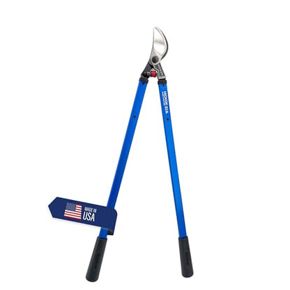 Hickok Heavy Duty Loppers for Tree Trimming – 32" Branch Cutter & Pruning Shears with Long Handle | Lightweight Aluminum Tree Trimmer | Professional-Grade Pruner Made in USA