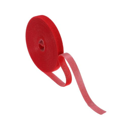 HARFINGTON Garden Plant Tape 16.4ft 25/64" Reusable Ties Strap Red - color: Red, size: 16.4ft x 25/64"