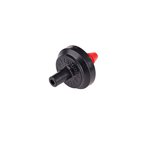 Raindrip PC2050B Pressure Compensating Dripper, 50-Pack, Red/Black - size: 50-Pack