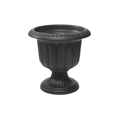 Root & Vessel, Classic Urn Planter, Black, 14-Inch - color: Black, size: 14 Inch