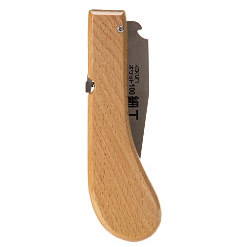 KAKURI Mini Folding Flush Cut Saw 4", Small Japanese Pocket Hand Saw - style: Woodworking (Flush Cut)