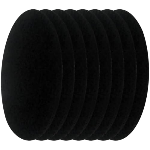 Replacement Charcoal Filters 7.25 Inch Round 8 Pack