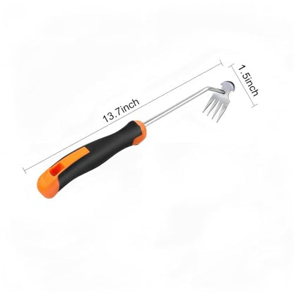 Weed Puller Tool, Portable Rubber-Handled Garden Tools, Four-Tined Weeding Tool, Uprooting Weeding Tools, Crevice Weeder, Yard Weed Tools and Weed Removal Tool (style1) - style: style1