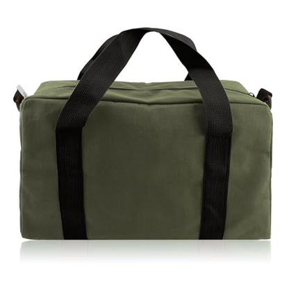 Small Tool Bag, Close Top Wide Mouth Tool Organizer Bag, Large Tool Bags - color: Army Green, size: 14 Inch