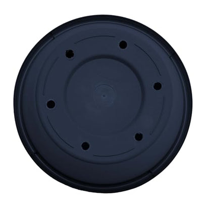 Bloem Terra 8" Plastic Planter, 1 Gallon, Navy, 6-Pack - color: Navy, size: 8" (Pack of 6)