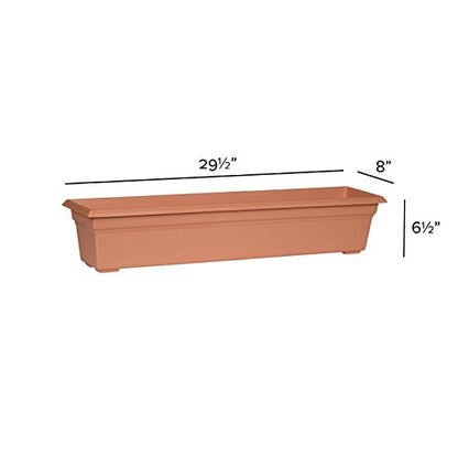 Root & Vessel 16305 Countryside Planter, 30-Inch, Terracotta - color: Terracotta, size: 30 Inch