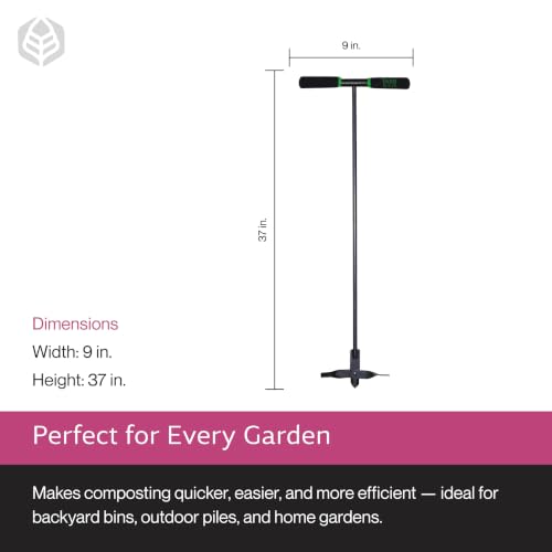 Yard Butler Aerator for Compost, Cushioned & Long Handle, ICA-36 - size: Compost Aerator