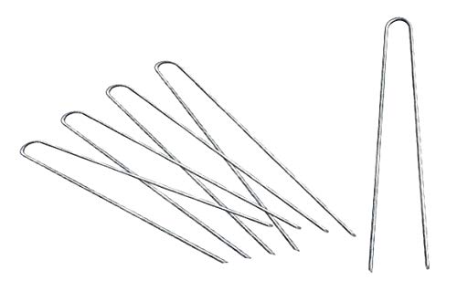 Sandbaggy 12-inch 8-Gauge Round Top Landscape Staples~SOD Garden Stakes Weed Barrier Pins (500 Staples) - size: 500 Staples