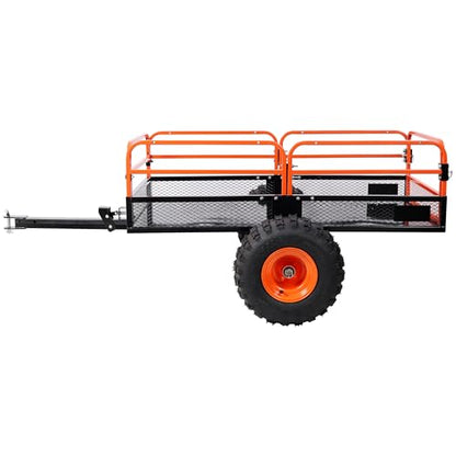 1500LB Towing Dump Cart–ATV/UTV/Tractor,Dump Bed