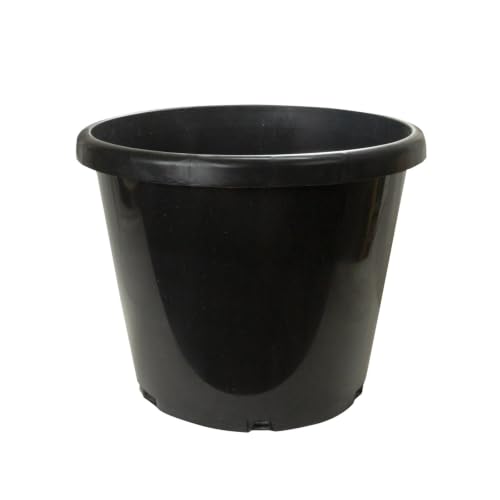 Green Oasis 10 Gallon Nursery Pots (10-Pack) - Premium Injection Molded Black Plastic Plant Pots, Heavy Duty Commercial Grade with Drainage Holes - Perfect for Trees, Vegetables & Shrubs