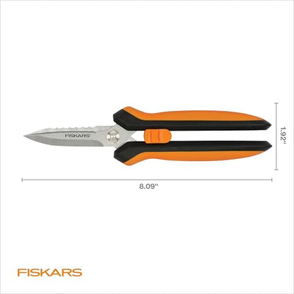 Fiskars 8" SoftGrip Pruning Shears, Multipurpose Garden Snips with Sheath - style: Snips
