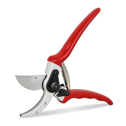 Yesker Pruning Shears Pruners for Gardening 8.5 in Professional Bypass Garden Scissors with Sharp SK5 Steel Blade Heavy Duty Hand Garden Shears Clippers for Branch Flower Plant Trimming Cutting Tools - size: 1PCS 8.5" Red