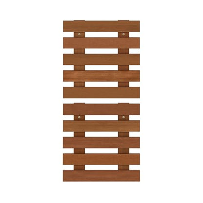 Furinno TIOMAN Outdoor Vertical Wall Planter, Set of 2 Wooden Hanging Planters, for Indoor, Outdoor Plants, Balcony, Patio, Natural - size: Set of 2