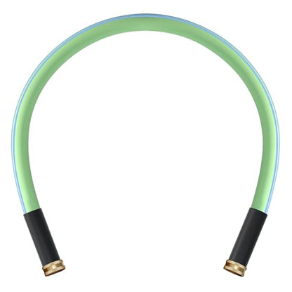 Atlantic Female to Female Lead in Garden Hose 3 ft x 5/8 Inch Green Water Hose Short Connection Leader Hose (3 Feet) - size: 3 ft-Green (Double-Female)