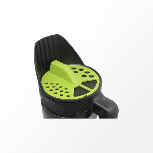 TIPU Hand Spreader Shaker, Handheld Spreader for Grass Seed, Fertilizer & Earth Food, Snow Salt, Ice and Snow Melt - Multiple Adjustable Opening Sizes for All Purpose- Up to 80 Oz