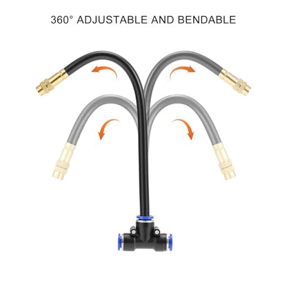 40 FT Drip Irrigation System 5/16 Inch Tubing with 13 Nozzles, Automatic Watering Misting System, Adjutable Sprinkler for Garden, Lawn, Plants, and Raised Bed - size: 40FT