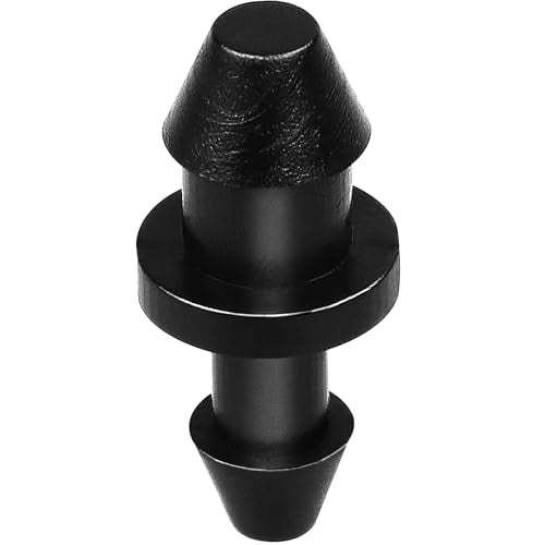 Drip Irrigation Fittings 1/4" End Plugs, 70 Pieces Barbed Connectors End Cap for 1/4 Inch Irrigation Tubing, Drip Line Parts Tube Closures for Garden Lawn Pipe Supplies Sprinkler Systems - size: 1/4" End-70P
