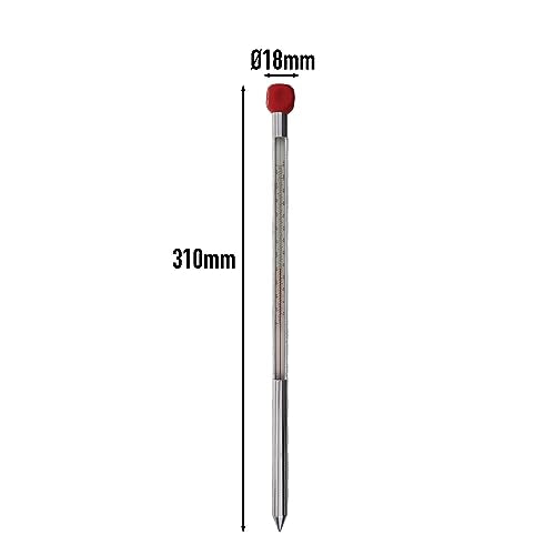 Garden Soil Thermometer 320mm Aluminium Case - Monitor Soil Temperature