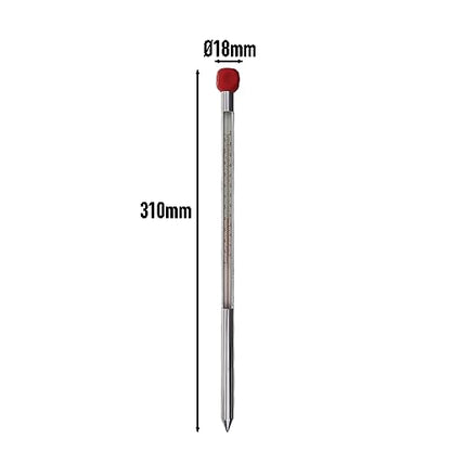Garden Soil Thermometer 320mm Aluminium Case - Monitor Soil Temperature