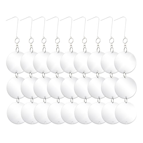 OFFO Reflective Bird Scare Discs Set, 27 PCS Double-Sided Reflective Devices for Outside, Bird Reflectors to Keep Pigeon and Woodpecker Away from Garden or Yard, Porch, Outdoor