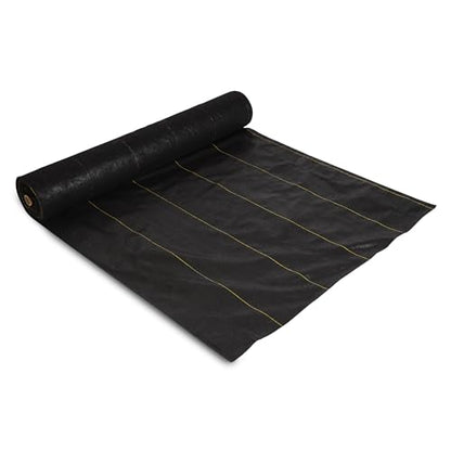 Dewitt Pro-5 Weed Barrier Fabric 5 oz, 5 x 250 Feet – Heavy-Duty Woven Landscape Ground Cover Mat for Raised Garden Bed, Greenhouse Gardening, Outdoor Landscaping, and Commercial Planting - size: 1 Pack, style: 5' x 250'