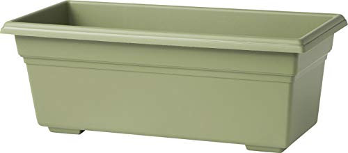 Novelty Countryside Planter, Hunter Green, 24" X 8" X 6.5"