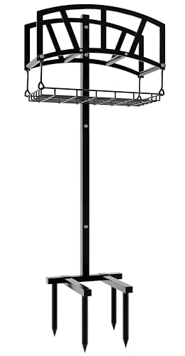 Fire Beauty Freestanding Steel Garden Hose Holder for Yard Lawn Outdoor - style: Noble design
