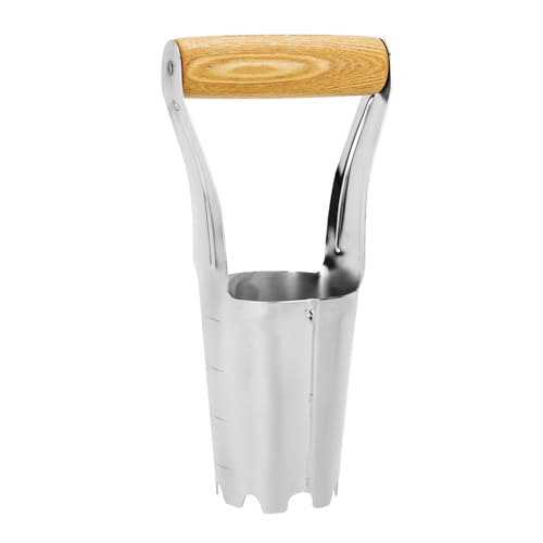 4 Inch Grass Plug Planter, Pro Plugger with Depth Marker & Sharp Teeth - size: 4-inch Bulb Planter