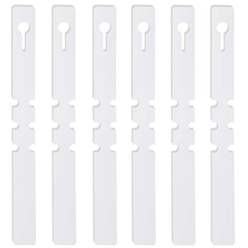 KINJOEK 1200 PCS White Plant Labels Tags, Plastic Adjustable Wrap Around Waterproof Hanging Garden Tree Name Tags, 2x20cm Strip Plant Tag for Identifying Various Outdoor Nursery Plants Flowers - color: White, size: 1200PCS