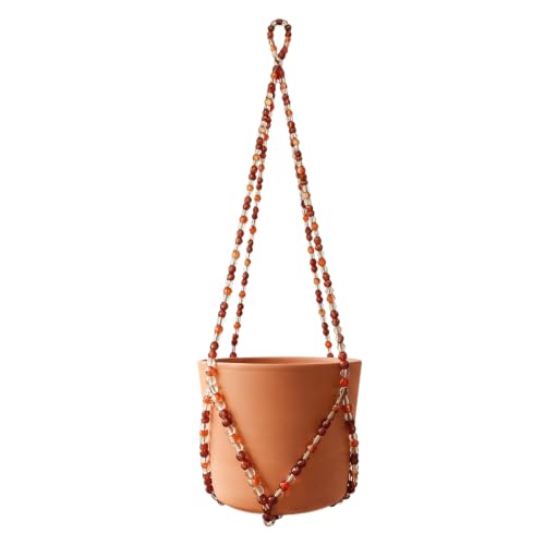 Glass Beaded Plant Hanger, Short Plant Hanger Indoor & Outdoor