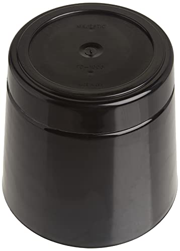 Root & Vessel Majestic Full Depth Round Cylinder Pot, Glossy Black, 8-Inch (10088) - color: Black, size: 8 Inch